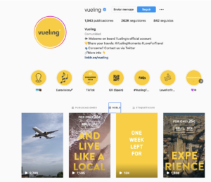 Instagram Reels vueling