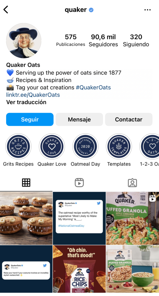 quaker ig bio